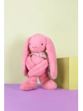 DOUDOU ET COMPAGNIE DOUDOU pluszowy królik Lapin Fleurette  50 cm różowy grenadine