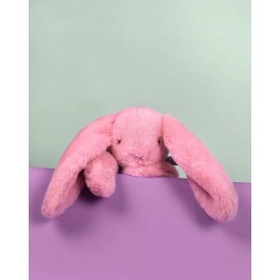 DOUDOU ET COMPAGNIE DOUDOU pluszowy królik Lapin Fleurette  35 cm różowy grenadine