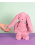 DOUDOU ET COMPAGNIE DOUDOU pluszowy królik Lapin Fleurette  35 cm różowy grenadine