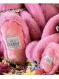 DOUDOU ET COMPAGNIE DOUDOU pluszowy królik Lapin Fleurette  35 cm różowy grenadine