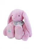 DOUDOU ET COMPAGNIE DOUDOU pluszowy królik Lapin Fleurette  50 cm różowy grenadine