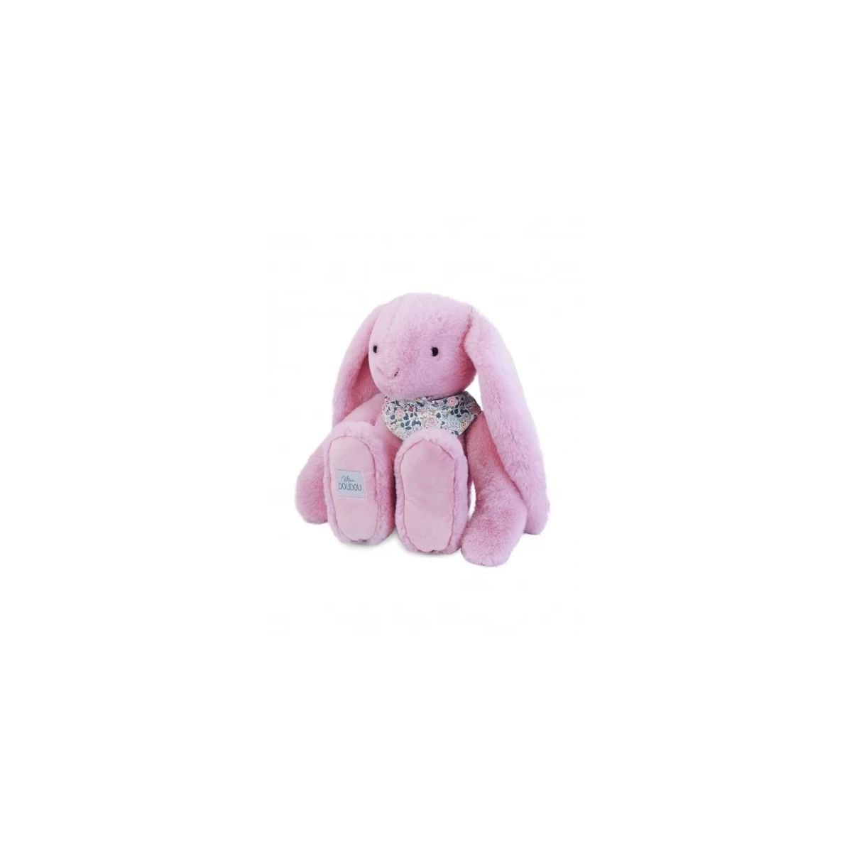 DOUDOU ET COMPAGNIE DOUDOU pluszowy królik Lapin Fleurette  50 cm różowy grenadine