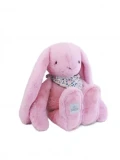 DOUDOU ET COMPAGNIE DOUDOU pluszowy królik Lapin Fleurette  50 cm różowy grenadine