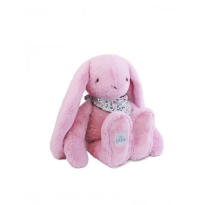 DOUDOU ET COMPAGNIE DOUDOU pluszowy królik Lapin Fleurette  50 cm różowy grenadine