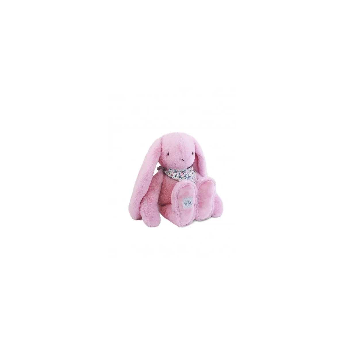 DOUDOU ET COMPAGNIE DOUDOU pluszowy królik Lapin Fleurette  50 cm różowy grenadine