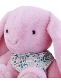DOUDOU ET COMPAGNIE DOUDOU pluszowy królik Lapin Fleurette  50 cm różowy grenadine