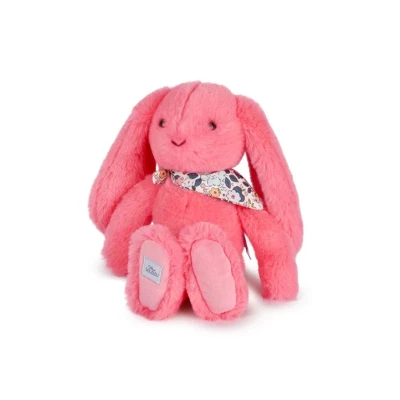 DOUDOU ET COMPAGNIE DOUDOU pluszowy królik Lapin Fleurette  25 cm koral