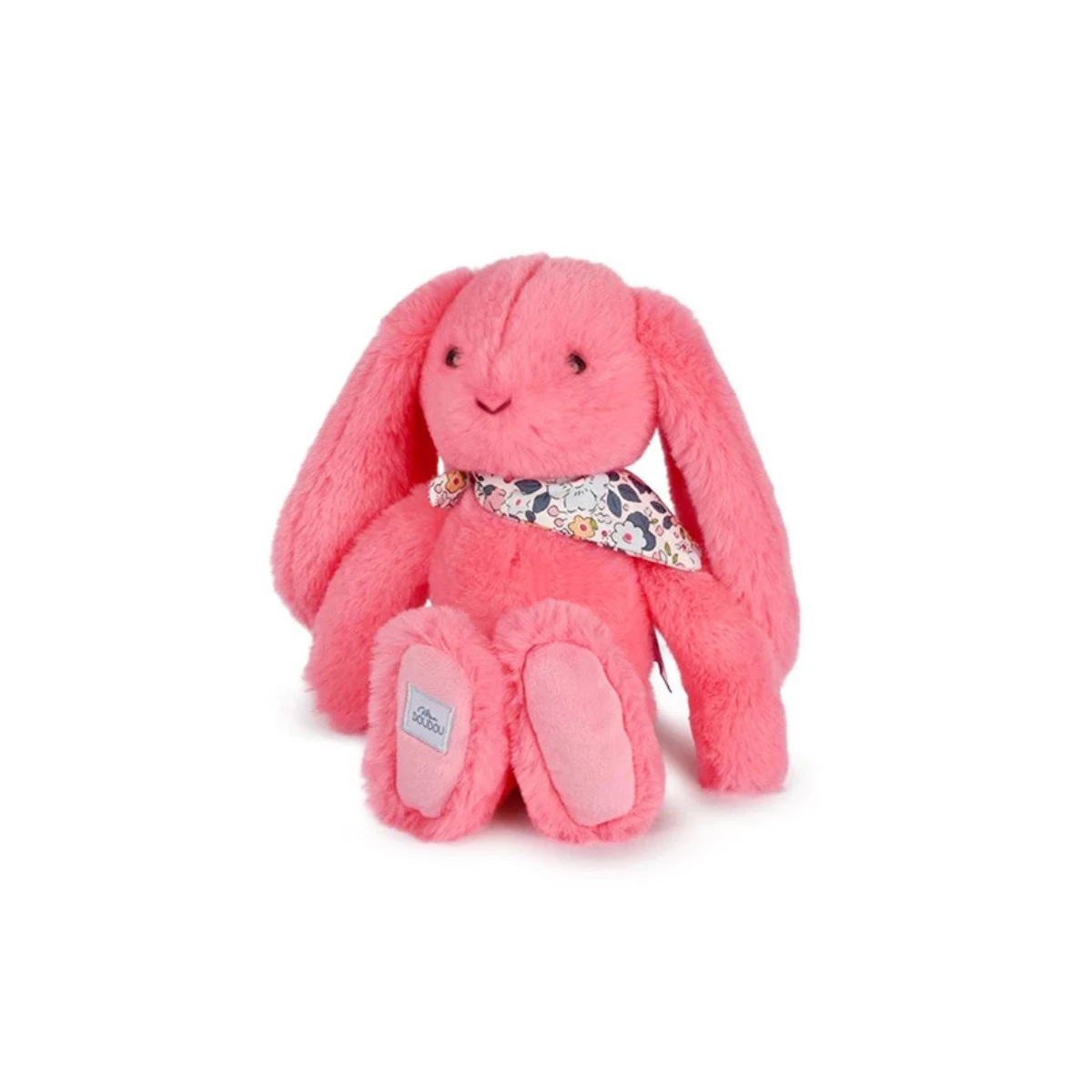 DOUDOU ET COMPAGNIE DOUDOU pluszowy królik Lapin Fleurette  25 cm koral