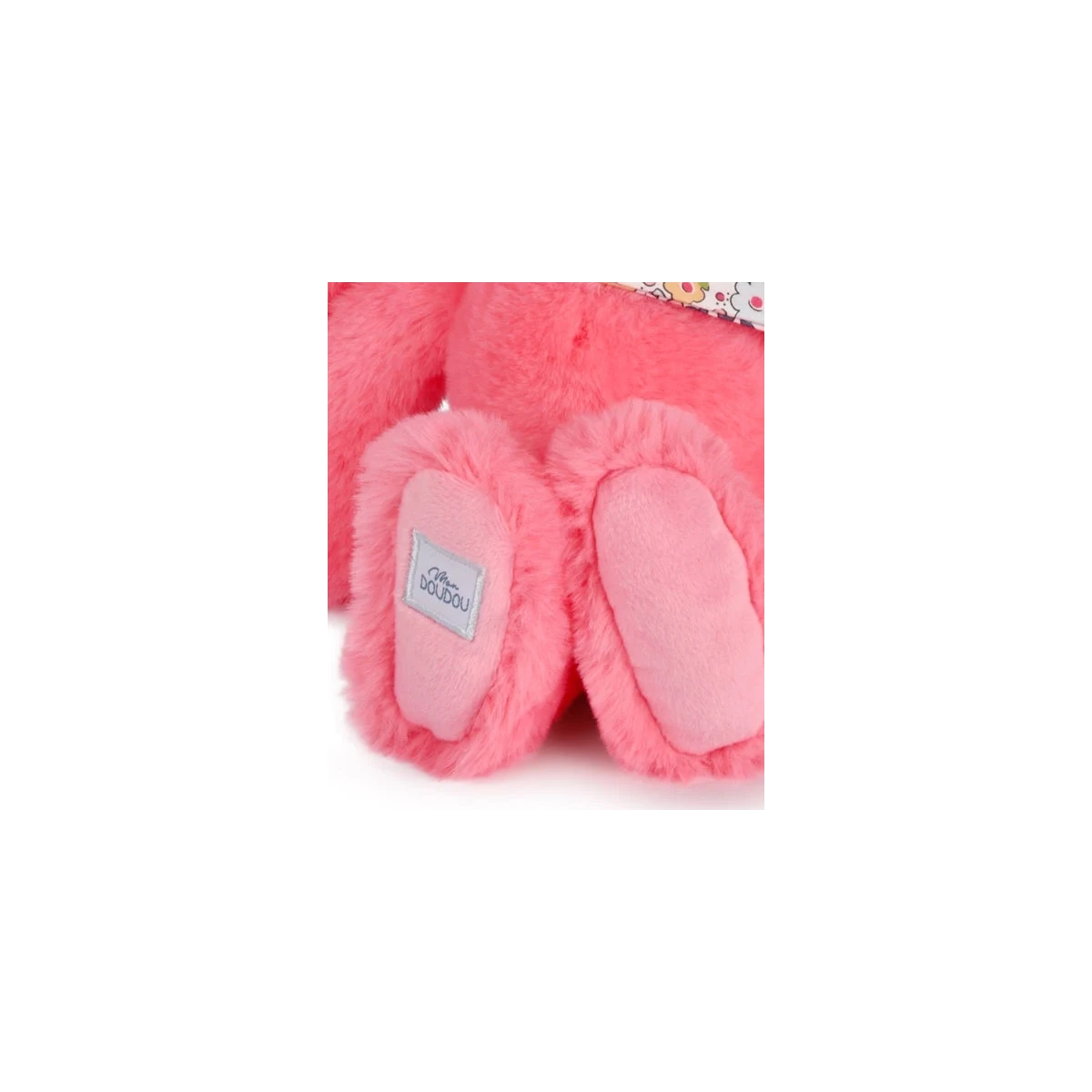 DOUDOU ET COMPAGNIE DOUDOU pluszowy królik Lapin Fleurette  25 cm koral