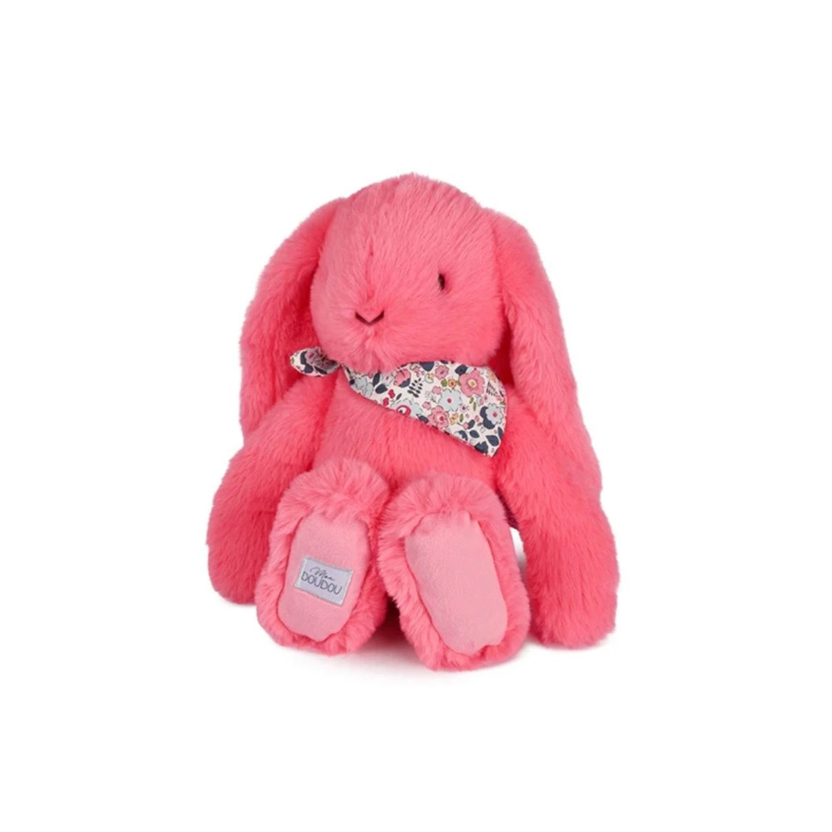 DOUDOU ET COMPAGNIE DOUDOU pluszowy królik Lapin Fleurette  35 cm koral