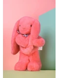 DOUDOU ET COMPAGNIE DOUDOU pluszowy królik Lapin Fleurette  35 cm koral