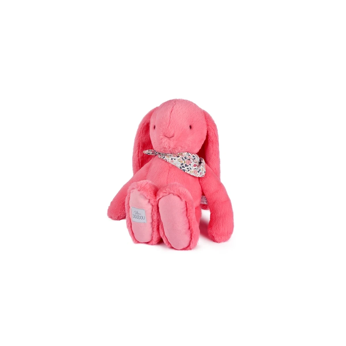DOUDOU ET COMPAGNIE DOUDOU pluszowy królik Lapin Fleurette  70 cm koral