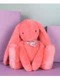 DOUDOU ET COMPAGNIE DOUDOU pluszowy królik Lapin Fleurette  70 cm koral