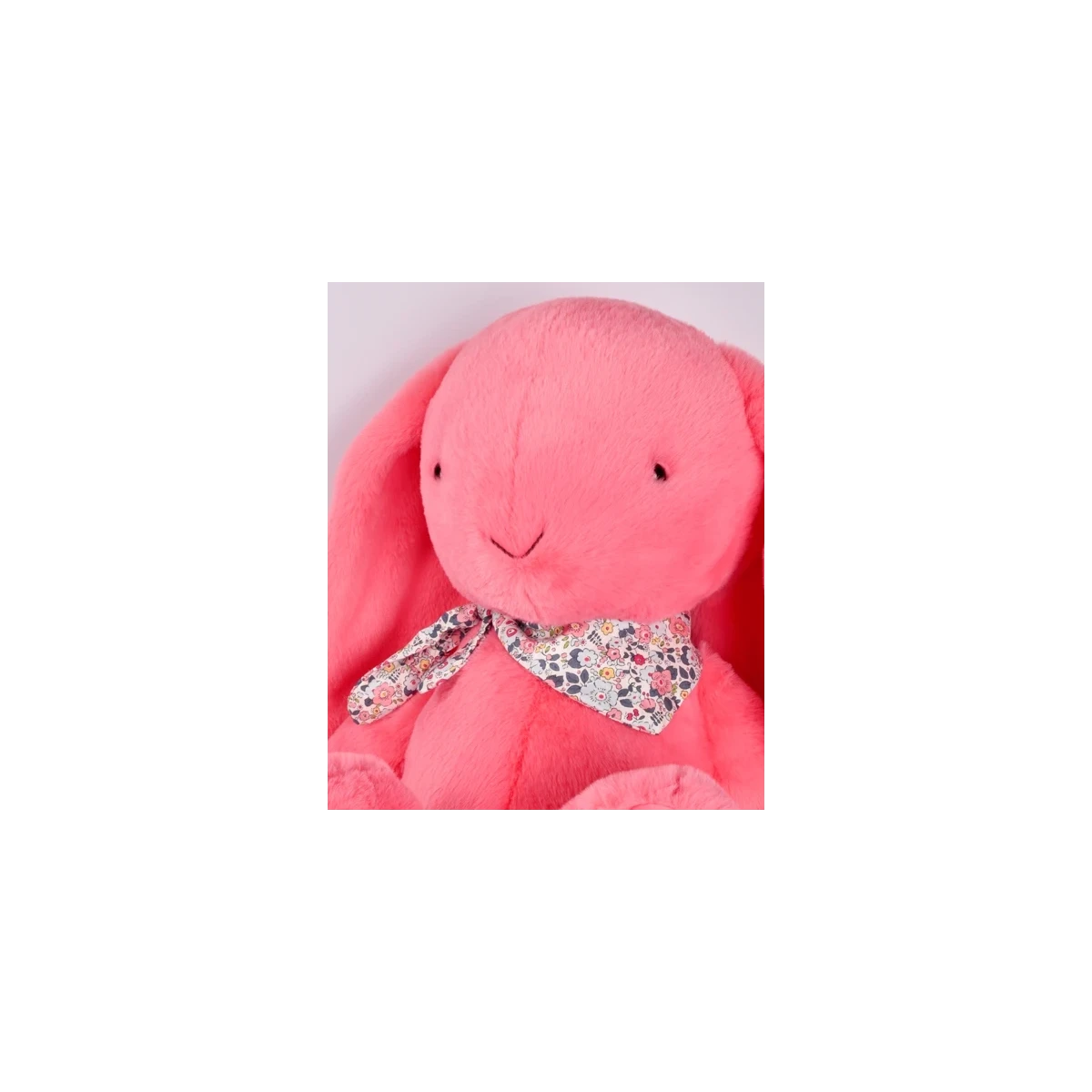 DOUDOU ET COMPAGNIE DOUDOU pluszowy królik Lapin Fleurette  70 cm koral