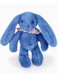 DOUDOU ET COMPAGNIE DOUDOU pluszowy królik Lapin Fleurette  25 cm niebieski