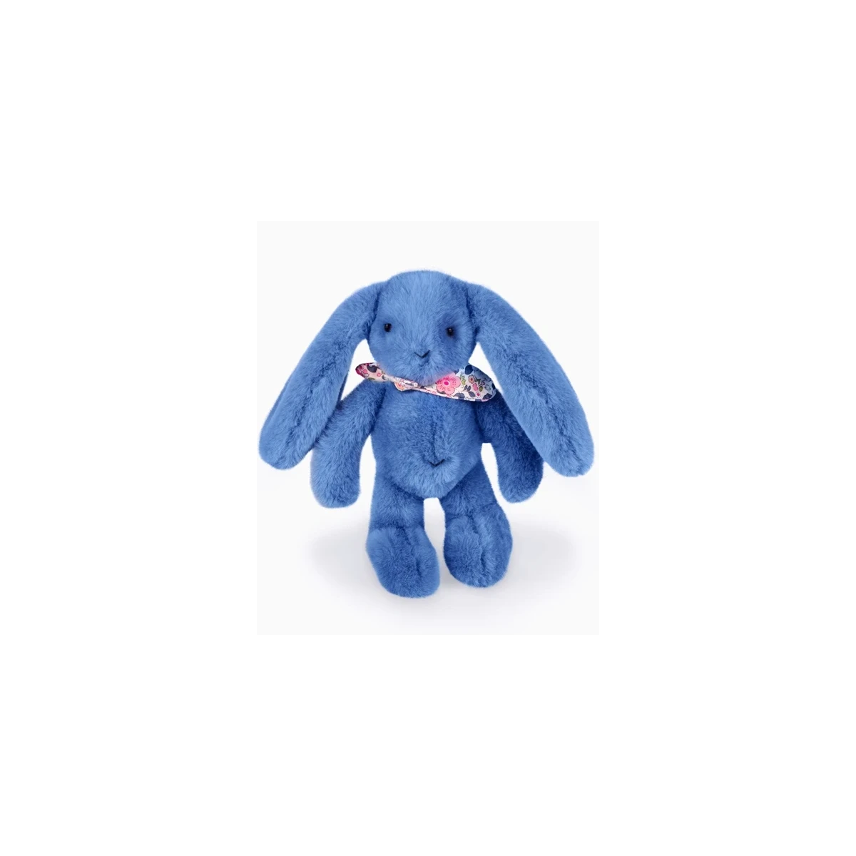 DOUDOU ET COMPAGNIE DOUDOU pluszowy królik Lapin Fleurette  25 cm niebieski