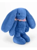 DOUDOU ET COMPAGNIE DOUDOU pluszowy królik Lapin Fleurette  25 cm niebieski