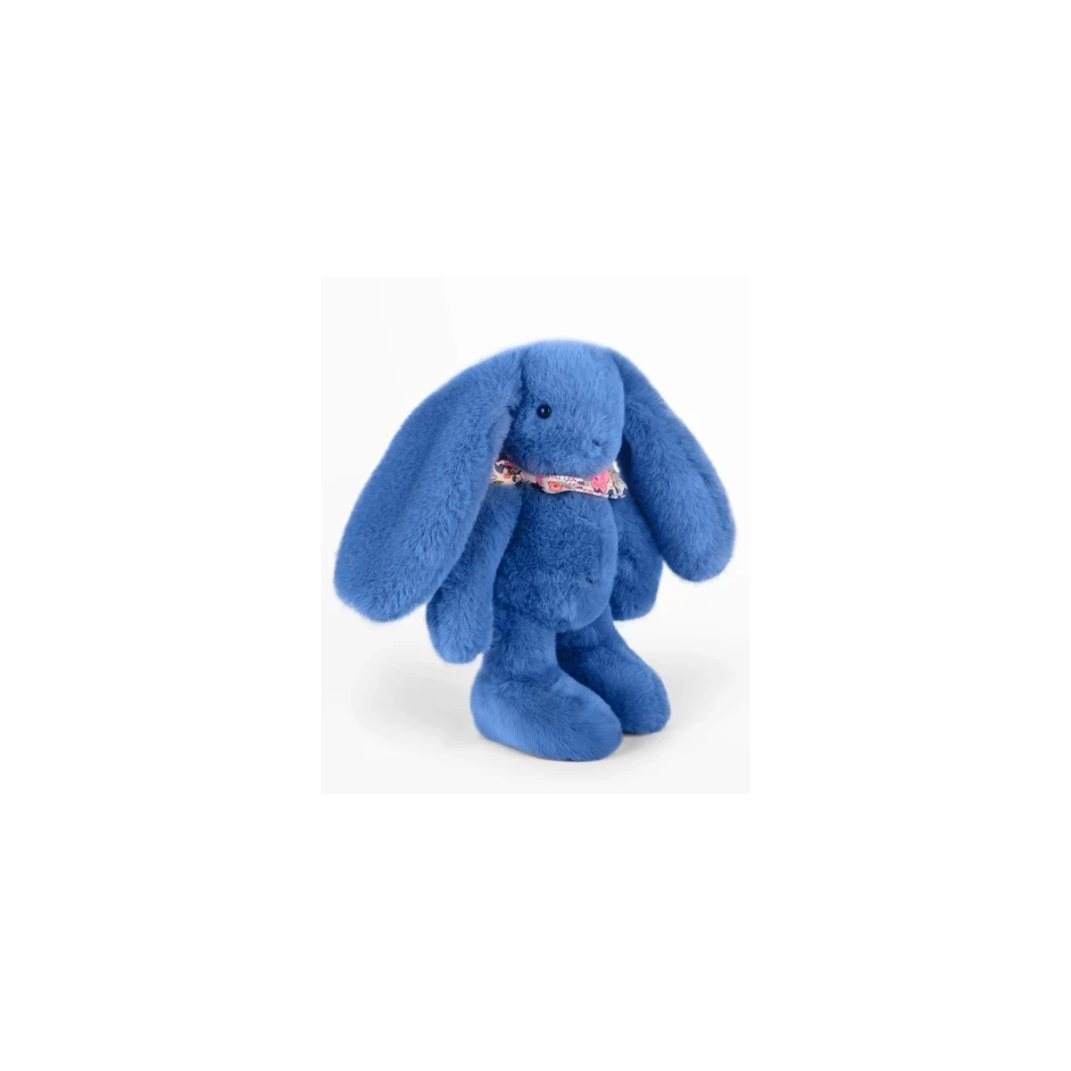 DOUDOU ET COMPAGNIE DOUDOU pluszowy królik Lapin Fleurette  25 cm niebieski