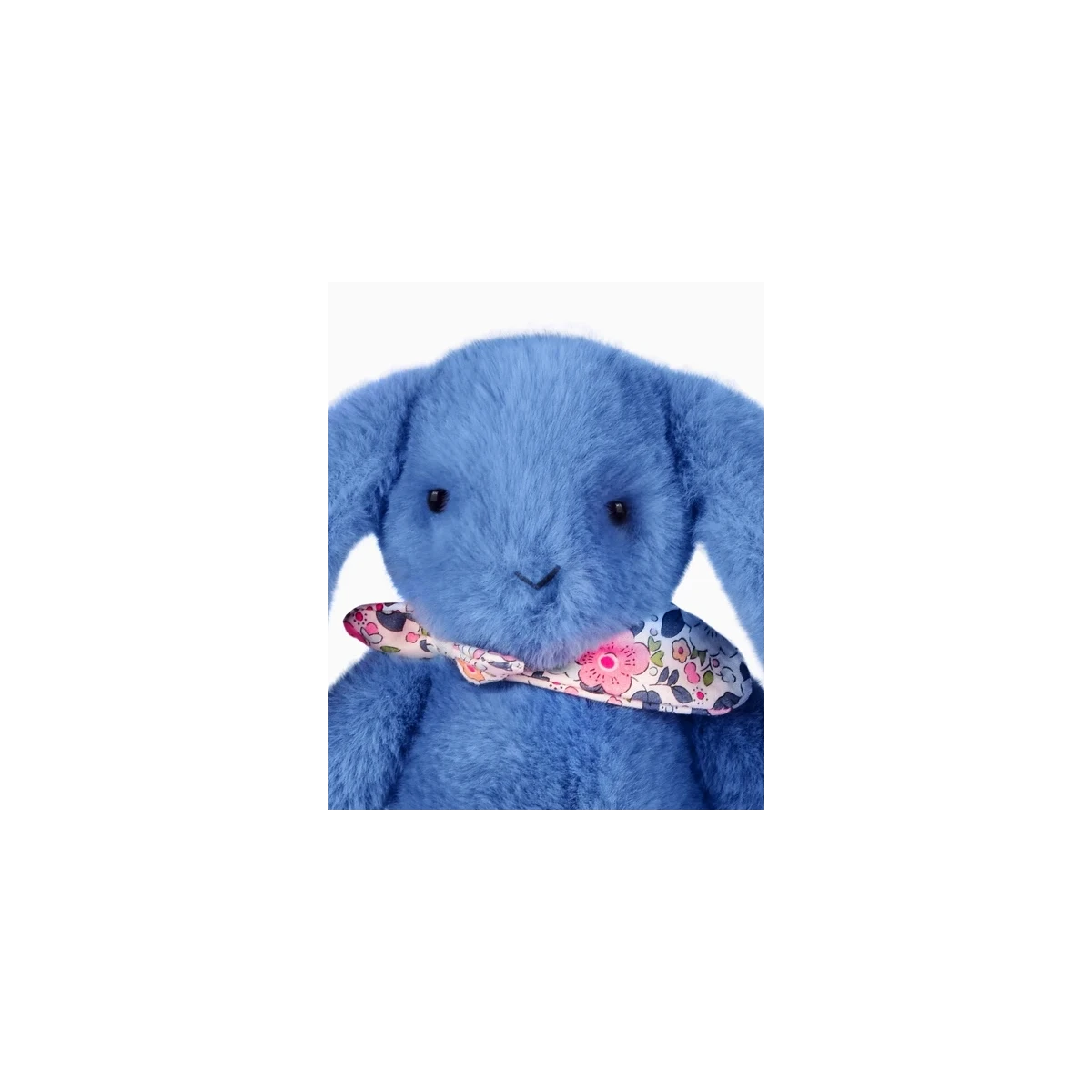 DOUDOU ET COMPAGNIE DOUDOU pluszowy królik Lapin Fleurette  25 cm niebieski
