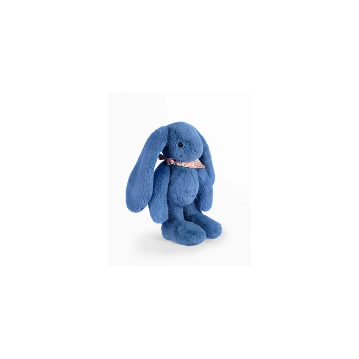 DOUDOU ET COMPAGNIE DOUDOU pluszowy królik Lapin Fleurette  35 cm niebieski