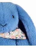 DOUDOU ET COMPAGNIE DOUDOU pluszowy królik Lapin Fleurette  35 cm niebieski