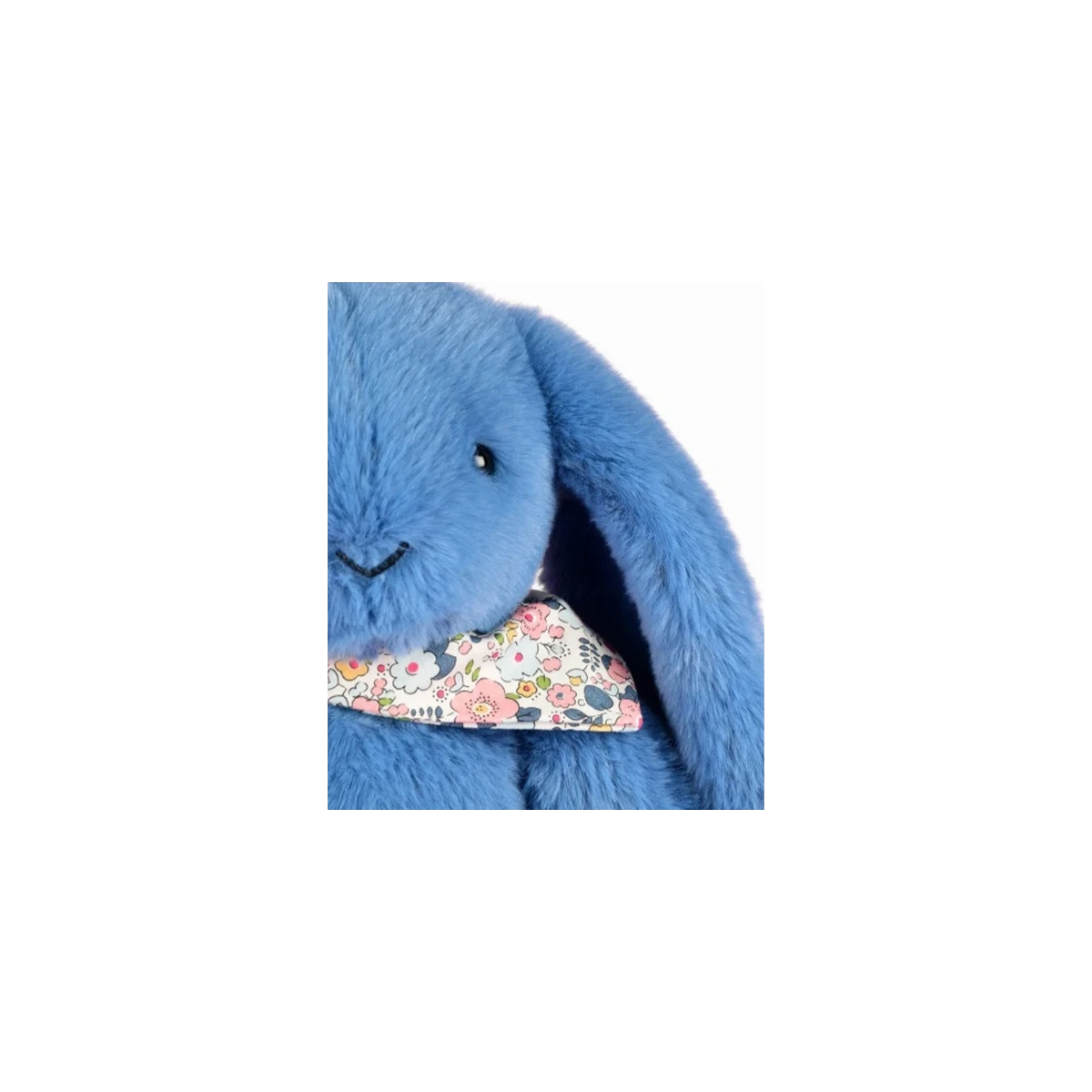 DOUDOU ET COMPAGNIE DOUDOU pluszowy królik Lapin Fleurette  35 cm niebieski