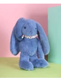 DOUDOU ET COMPAGNIE DOUDOU pluszowy królik Lapin Fleurette  35 cm niebieski