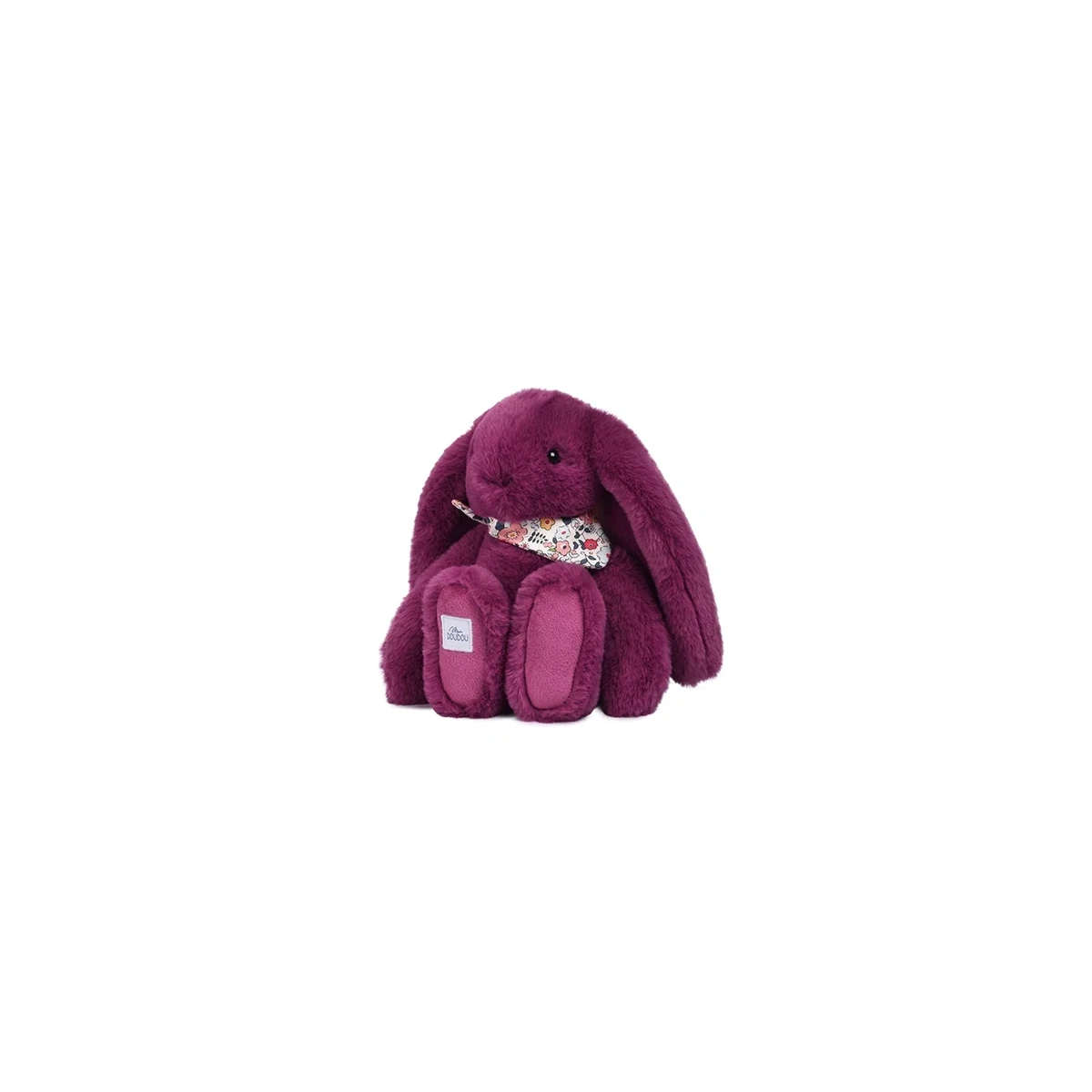 DOUDOU ET COMPAGNIE DOUDOU pluszowy królik Lapin Fleurette  25 cm śliwka