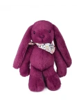 DOUDOU ET COMPAGNIE DOUDOU pluszowy królik Lapin Fleurette  35 cm śliwka