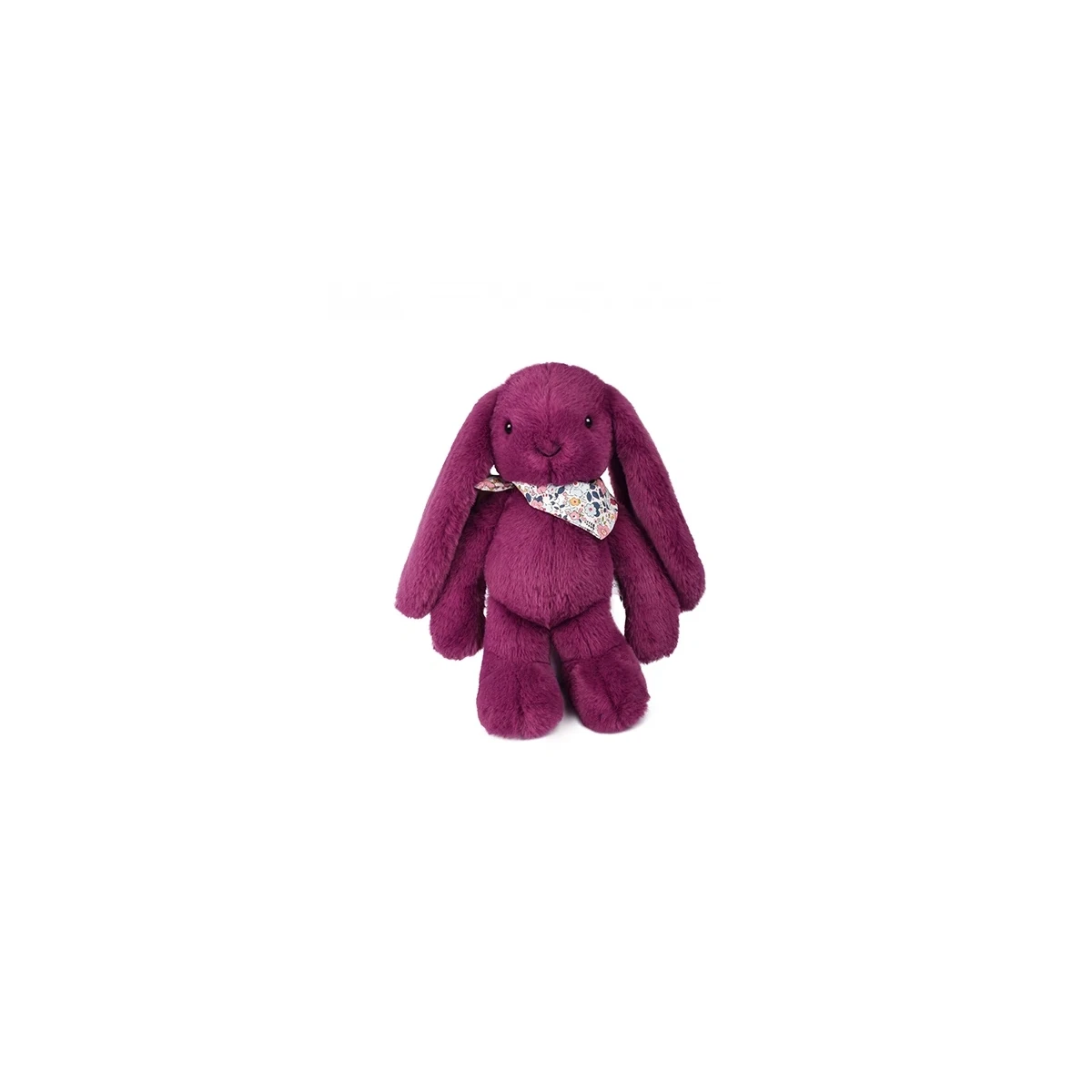DOUDOU ET COMPAGNIE DOUDOU pluszowy królik Lapin Fleurette  35 cm śliwka