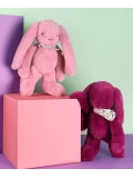 DOUDOU ET COMPAGNIE DOUDOU pluszowy królik Lapin Fleurette  35 cm śliwka
