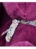 DOUDOU ET COMPAGNIE DOUDOU pluszowy królik Lapin Fleurette  70 cm śliwka
