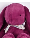 DOUDOU ET COMPAGNIE DOUDOU pluszowy królik Lapin Fleurette  70 cm śliwka