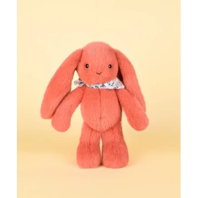 DOUDOU ET COMPAGNIE DOUDOU pluszowy królik Lapin Fleurette  25 cm terakota