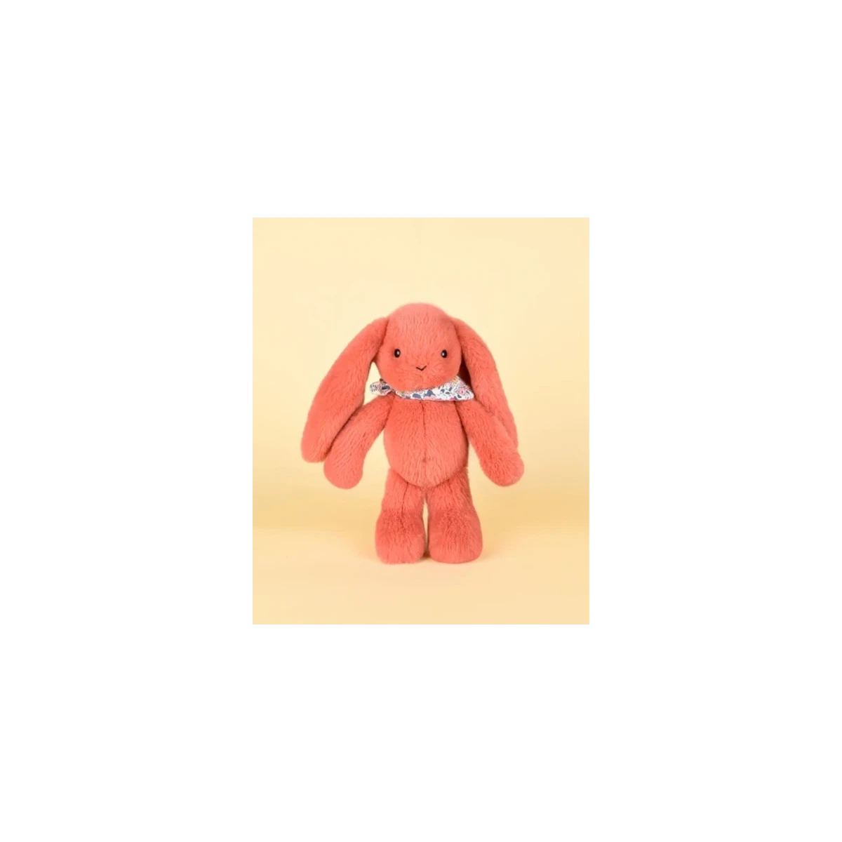 DOUDOU ET COMPAGNIE DOUDOU pluszowy królik Lapin Fleurette  25 cm terakota