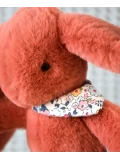 DOUDOU ET COMPAGNIE DOUDOU pluszowy królik Lapin Fleurette  25 cm terakota