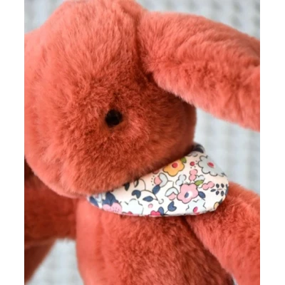 DOUDOU ET COMPAGNIE DOUDOU pluszowy królik Lapin Fleurette  25 cm terakota