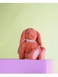 DOUDOU ET COMPAGNIE DOUDOU pluszowy królik Lapin Fleurette  25 cm terakota