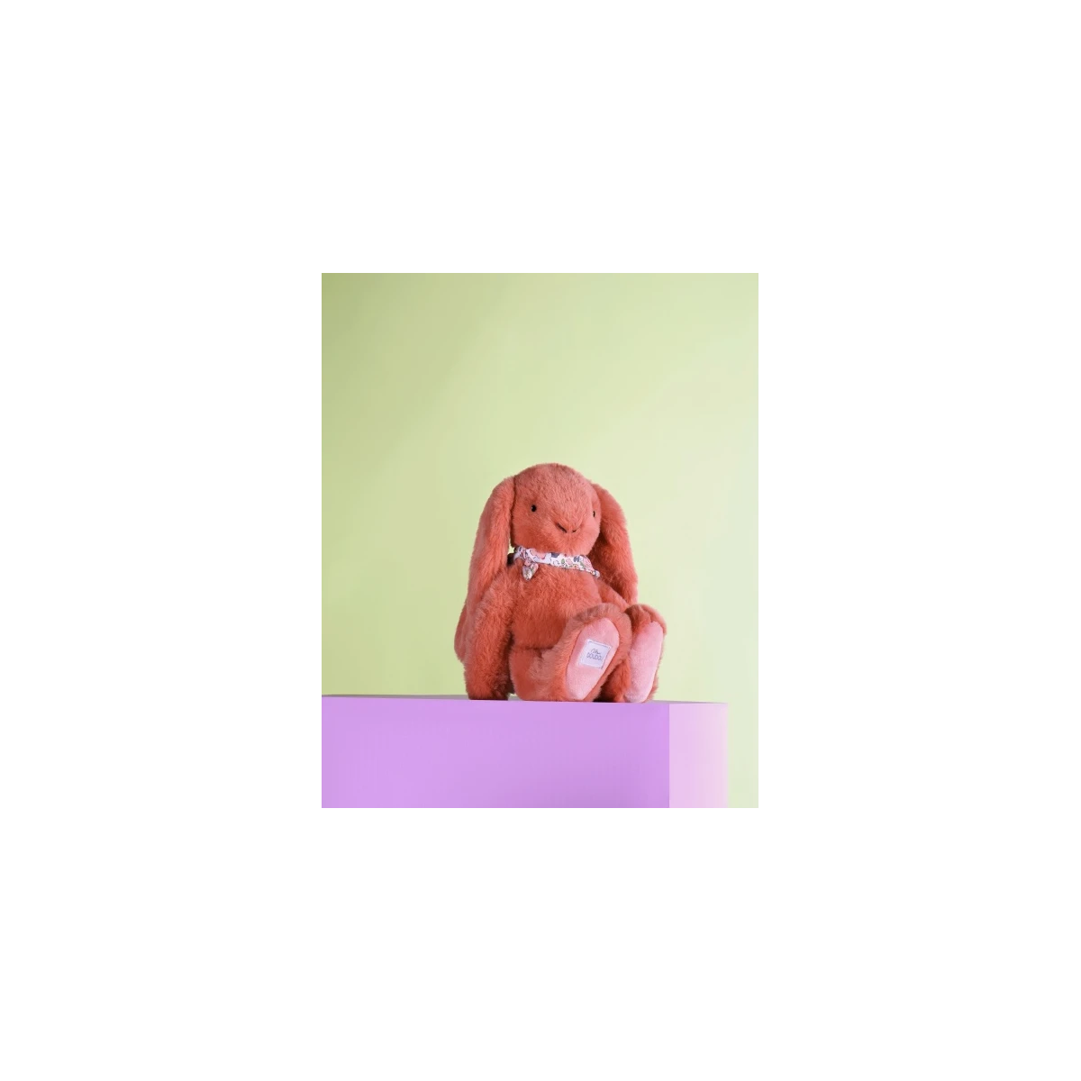 DOUDOU ET COMPAGNIE DOUDOU pluszowy królik Lapin Fleurette  25 cm terakota