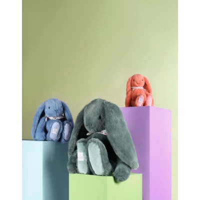 DOUDOU ET COMPAGNIE DOUDOU pluszowy królik Lapin Fleurette  25 cm terakota