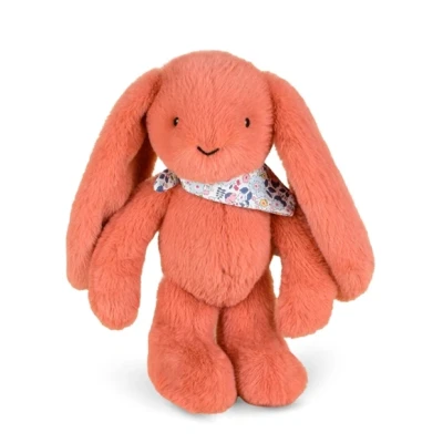 DOUDOU ET COMPAGNIE DOUDOU pluszowy królik Lapin Fleurette  35 cm terakota