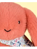 DOUDOU ET COMPAGNIE DOUDOU pluszowy królik Lapin Fleurette  35 cm terakota