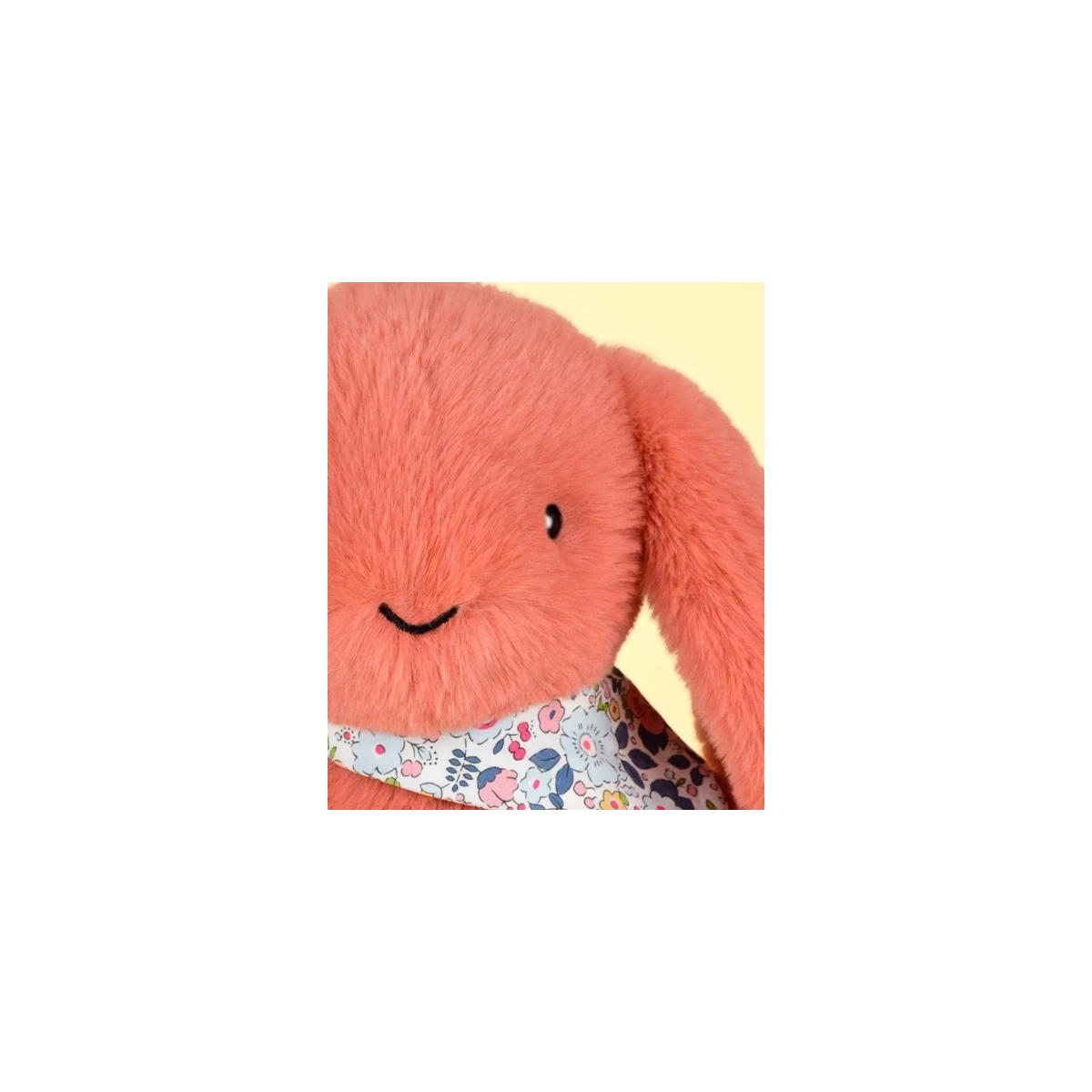 DOUDOU ET COMPAGNIE DOUDOU pluszowy królik Lapin Fleurette  35 cm terakota