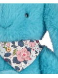 DOUDOU ET COMPAGNIE DOUDOU pluszowy królik Lapin Fleurette  25 cm turkus