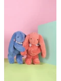 DOUDOU ET COMPAGNIE DOUDOU pluszowy królik Lapin Fleurette  35 cm terakota