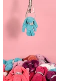 DOUDOU ET COMPAGNIE DOUDOU pluszowy królik Lapin Fleurette  25 cm turkus