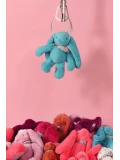 DOUDOU ET COMPAGNIE DOUDOU pluszowy królik Lapin Fleurette  35 cm turkus