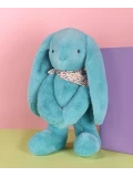 DOUDOU ET COMPAGNIE DOUDOU pluszowy królik Lapin Fleurette  50 cm turkus