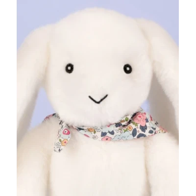 DOUDOU ET COMPAGNIE DOUDOU pluszowy królik Lapin Fleurette  25 cm biały