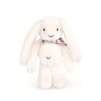 DOUDOU ET COMPAGNIE DOUDOU pluszowy królik Lapin Fleurette  35 cm biały
